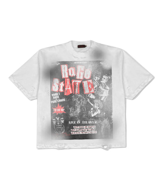 rage state "punkazine" tee " white
