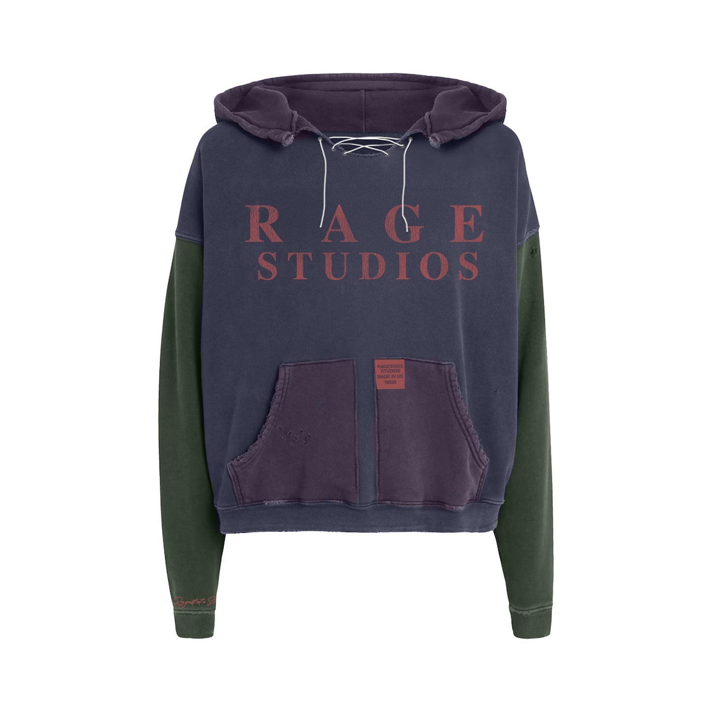 RAGE STUDIOS “MIXED MATCH HOODIE”